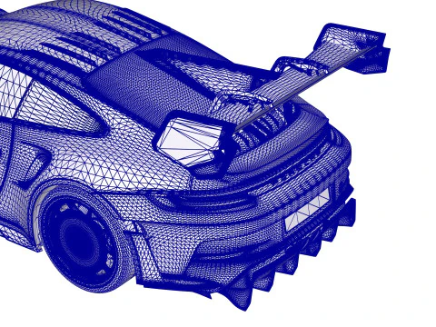 Porsche 911 GT3 RS 992 Manthey Kit 2025 3D Model