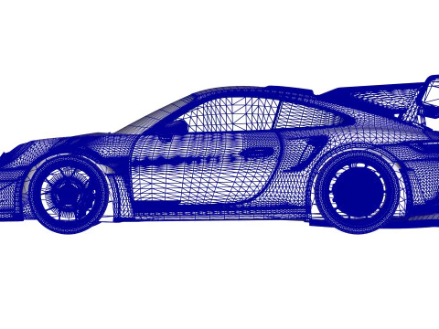 Porsche 911 GT3 RS 992 Manthey Kit 2025 3D Model