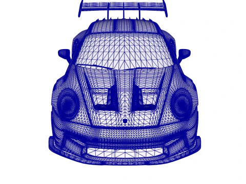 Porsche 911 GT3 RS 992 Manthey Kit 2025 3D Model