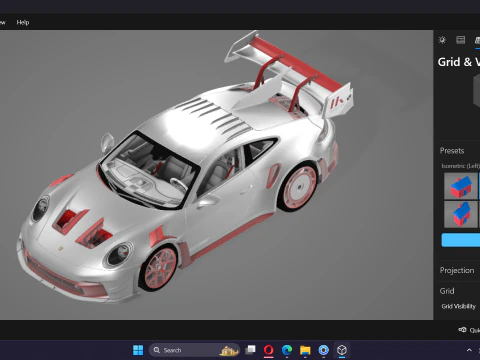 Porsche 911 GT3 RS 992 Manthey Kit 2025 3D Model