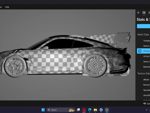 Porsche 911 GT3 RS 992 Manthey Kit 2025 3D Model