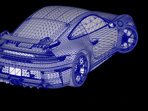 2025 Porsche 911 GT3 3D Model