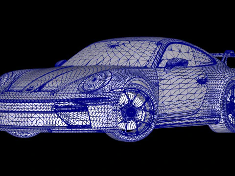 2025 Porsche 911 GT3 3D Model