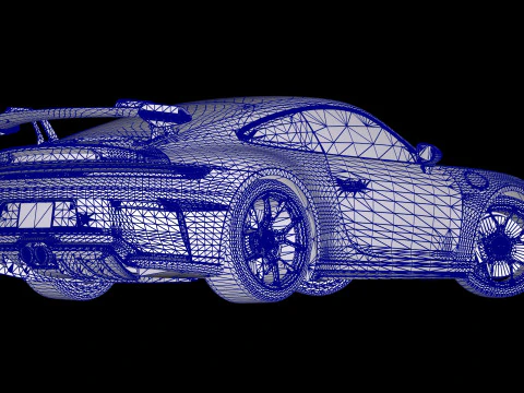 2025 Porsche 911 GT3 3D Model