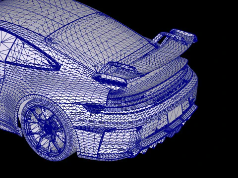 2025 Porsche 911 GT3 3D Model