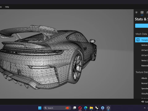 2025 Porsche 911 GT3 3D Model