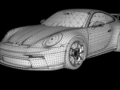 Porsche 911 GT3 992 2023 3D Model