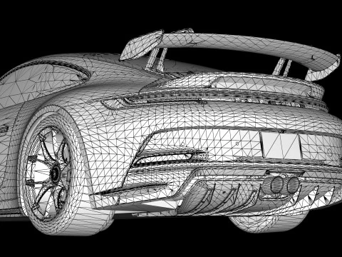Porsche 911 GT3 992 2023 3D Model