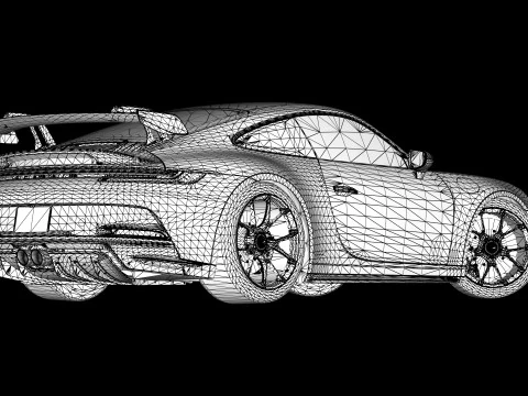 Porsche 911 GT3 992 2023 3D Model