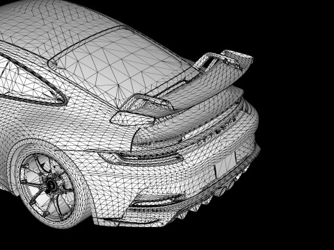 Porsche 911 GT3 992 2023 3D Model