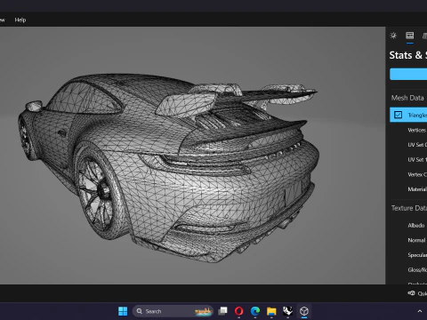 Porsche 911 GT3 992 2023 3D Model
