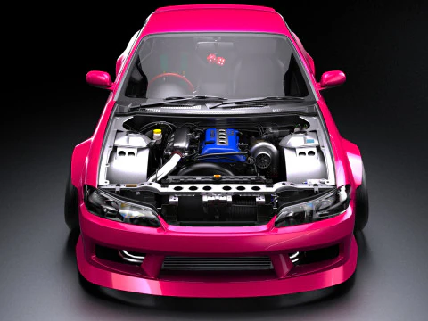 Nissan Silvia S15 BN Sports Drift Spec 3D Model