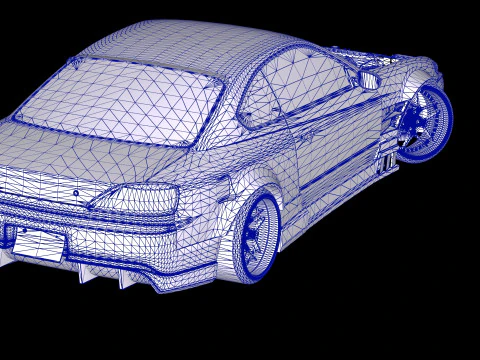 Nissan Silvia S15 BN Sports Drift Spec 3D Model