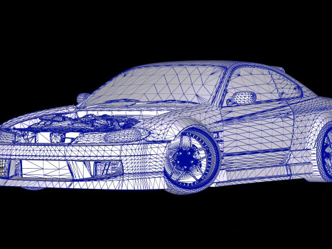 Nissan Silvia S15 BN Sports Drift Spec 3D Model