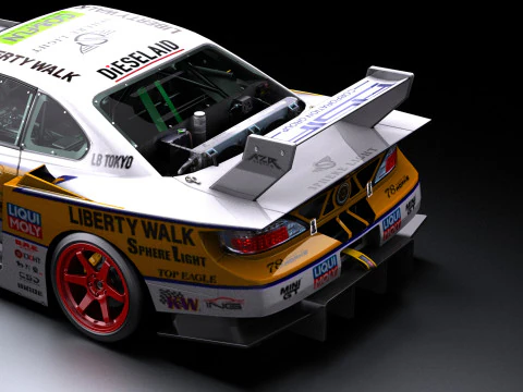 Liberty Walk Super Silhouette Nissan Silvia S15 3D Model