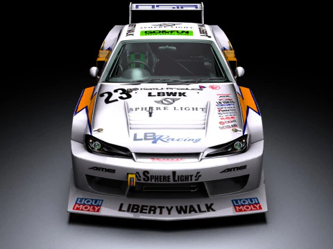 Liberty Walk Super Silhouette Nissan Silvia S15 3D Model