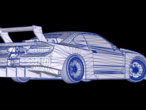 Liberty Walk Super Silhouette Nissan Silvia S15 3D Model