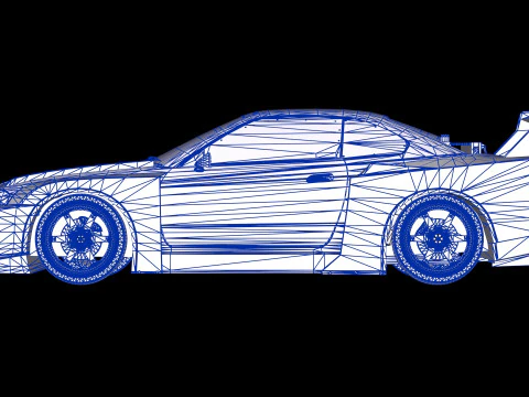 Liberty Walk Super Silhouette Nissan Silvia S15 3D Model