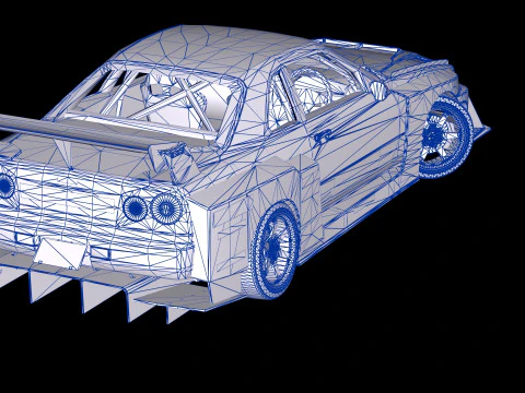 Liberty Walk Super Silhouette Nissan R34 Skyline 3D Model