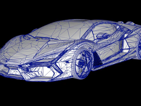 Lambo rghini Revuelto 2023 3D Model