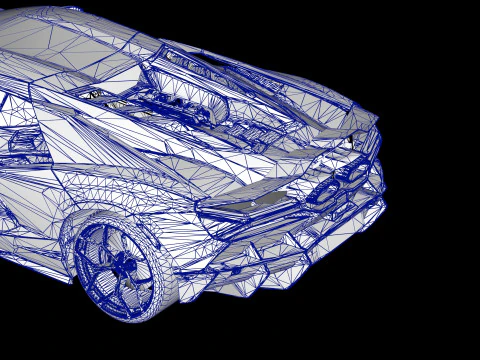 Lambo rghini Revuelto 2023 3D Model