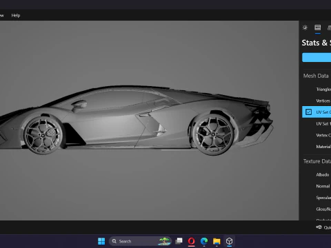 Lambo rghini Revuelto 2023 3D Model