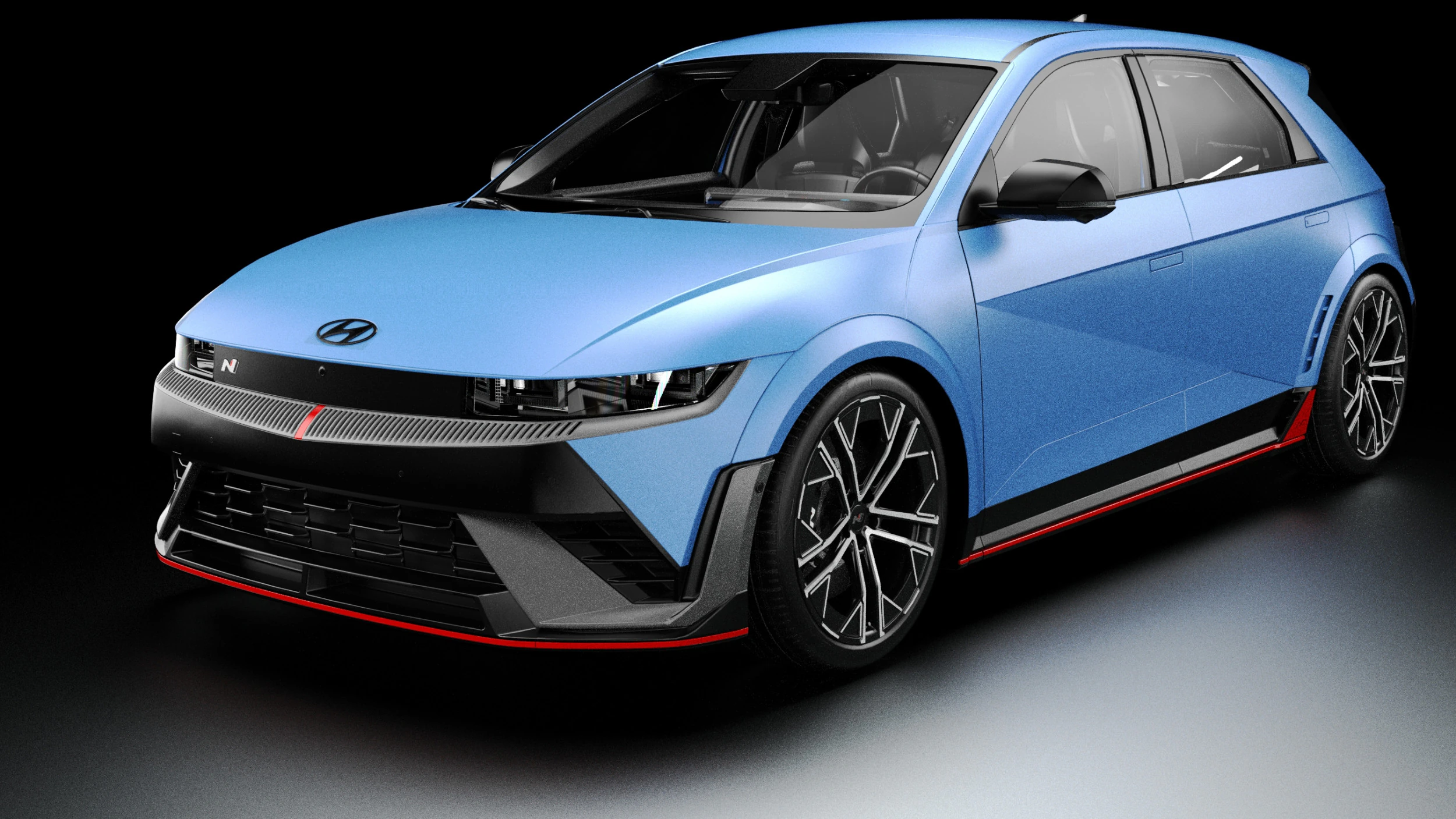 Hyundai Ioniq 5N 3D Model .c4d .max .obj .3ds .fbx .stl .blend