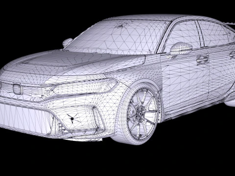 Honda Civic Type R FL5 2023 3D Model