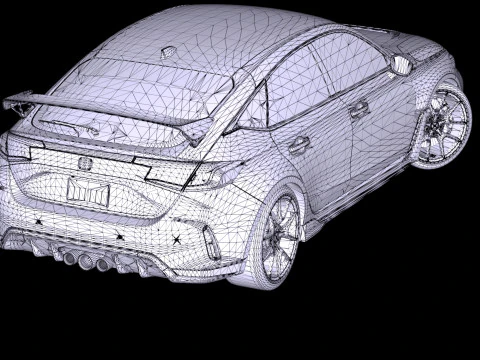 Honda Civic Type R FL5 2023 3D Model