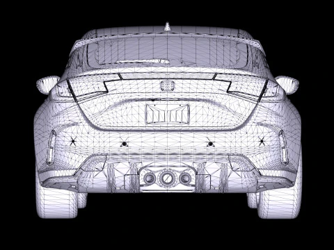Honda Civic Type R FL5 2023 3D Model