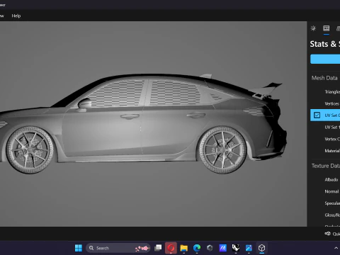 Honda Civic Type R FL5 2023 3D Model