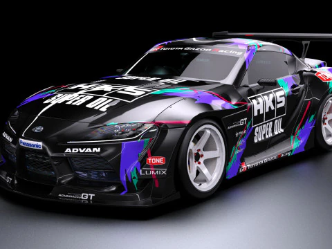 HKS Toyota GR Supra Drift 3D Модель
