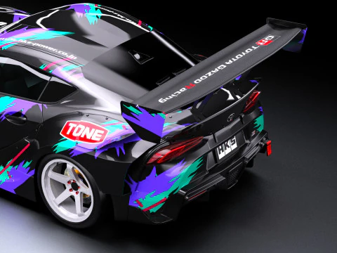 HKS トヨタ GR スープラ ドリフト 3Dモデル