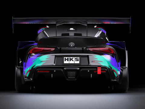 HKS トヨタ GR スープラ ドリフト 3Dモデル