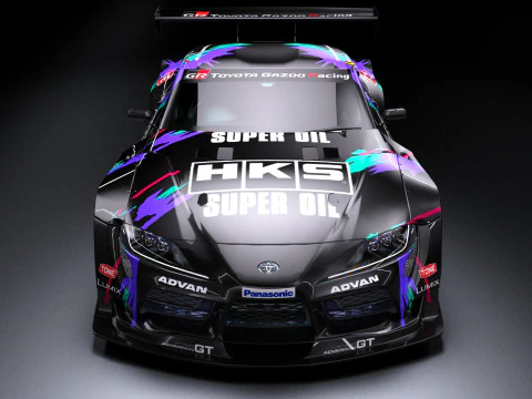 HKS トヨタ GR スープラ ドリフト 3Dモデル