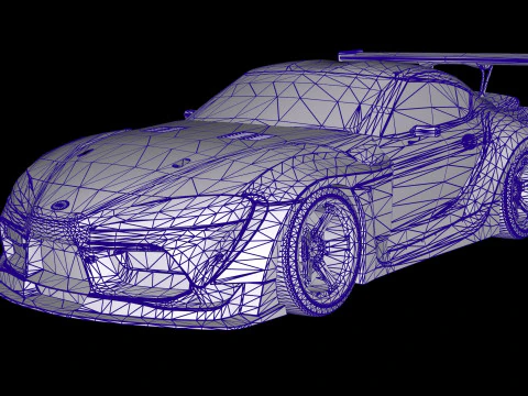 HKS トヨタ GR スープラ ドリフト 3Dモデル