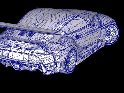 HKS トヨタ GR スープラ ドリフト 3Dモデル