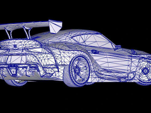 HKS トヨタ GR スープラ ドリフト 3Dモデル