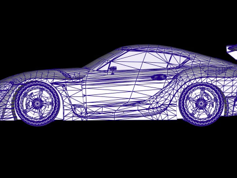 HKS トヨタ GR スープラ ドリフト 3Dモデル