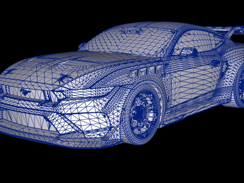 Mustang GTD 2025 3D Model