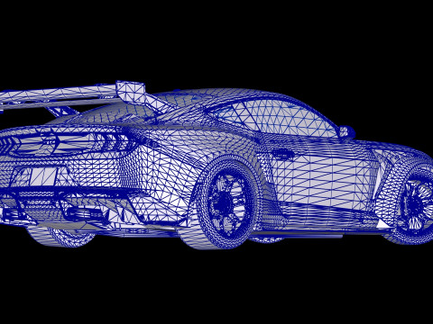 Mustang GTD 2025 3D Model