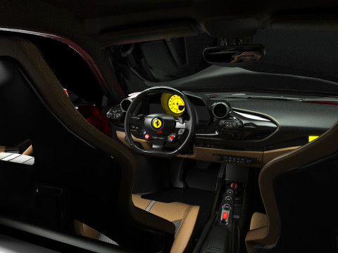 Ferrari F8 Tributo 3D Model