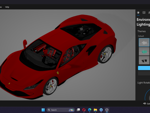 Ferrari F8 Tributo 3D Model