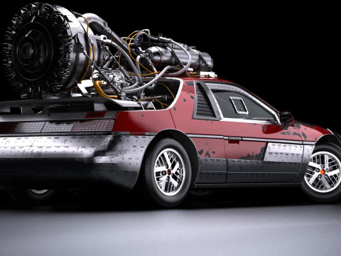 Fast and Furious 9 Pontiac Fiero 3D Model