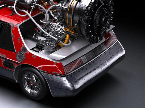 Fast and Furious 9 Pontiac Fiero 3D Model