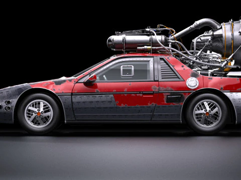 Fast and Furious 9 Pontiac Fiero 3D Model
