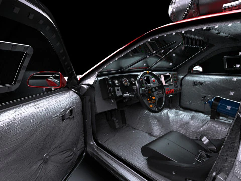 Fast and Furious 9 Pontiac Fiero 3D Model