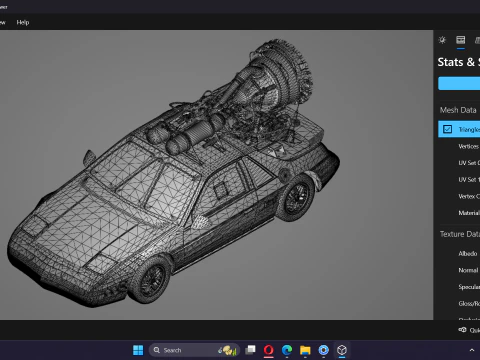 Fast and Furious 9 Pontiac Fiero 3D Model