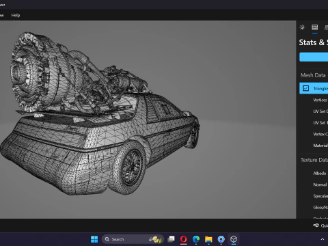 Fast and Furious 9 Pontiac Fiero 3D Model