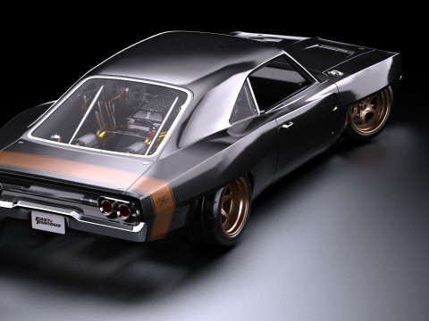 Fast 9 1968 Dodge Charger Orta Motor Hellacious 3D Model